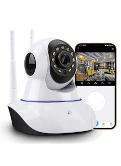 GREENEYE TECHNOLOGY GREENEYE TECHNOLOGY CCTV Camera MultipleXR2 Pro Upgraded HD Smart WiFi Wireless IP CCTV Security Camera Night Vision 2Way Audio Support 64 GB Micro SD Card Slot  - Image 1