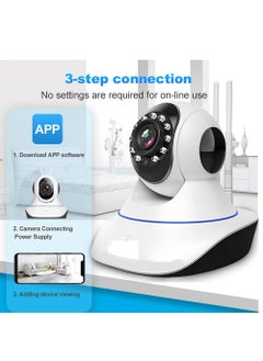 GREENEYE TECHNOLOGY GREENEYE TECHNOLOGY CCTV Camera MultipleXR2 Pro Upgraded HD Smart WiFi Wireless IP CCTV Security Camera Night Vision 2Way Audio Support 64 GB Micro SD Card Slot  - Image 3