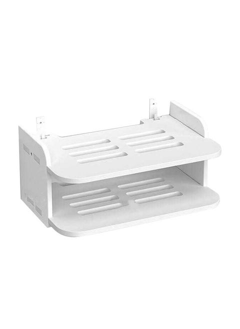 Router Shelf Wall Mount Punch Free WiFi Storage Set Top Box Stand for Living Room Bedroom