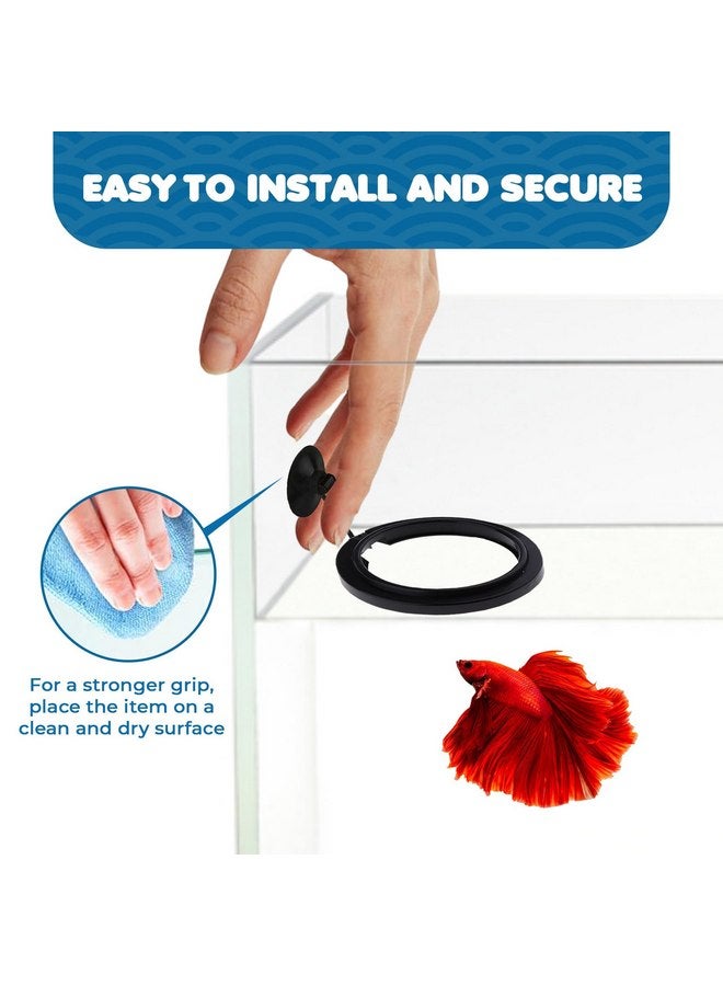 SunGrow Betta Feeding Ring, Prevent Water Turbulence from Washing Food into Filter, Practical Round Floating Food, Suitable for Guppy, Goldfish and Other Small Fish (1 Pc) - Image 5