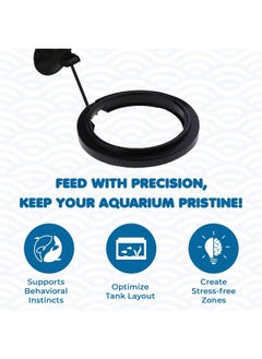 SunGrow SunGrow Betta Feeding Ring, Prevent Water Turbulence from Washing Food into Filter, Practical Round Floating Food, Suitable for Guppy, Goldfish and Other Small Fish (1 Pc)  - Image 3