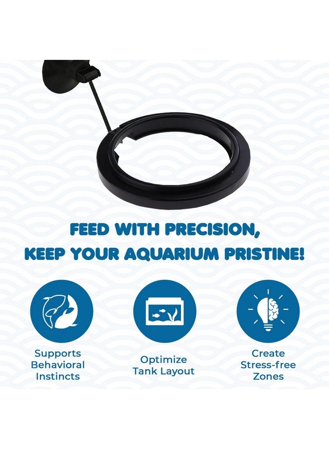 SunGrow Betta Feeding Ring, Prevent Water Turbulence from Washing Food into Filter, Practical Round Floating Food, Suitable for Guppy, Goldfish and Other Small Fish (1 Pc) - Image 3