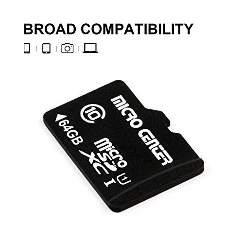 Micro Center 64GB Class 10 MicroSDXC Flash Memory Card with Adapter for Mobile Device Storage Phone, Tablet, Drone & Full HD Video Recording - 80MB/s UHS-I, C10, U1 (5 Pack) - Image 4