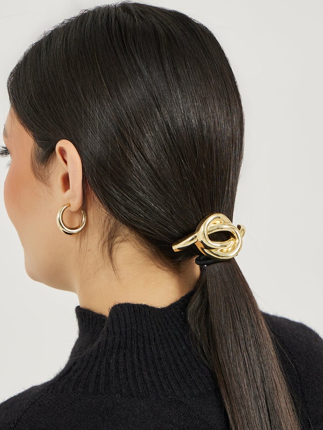 ستايلي طقم ربطات شعر مطاطية بلمسة معدنية من ستايلي - قطعتان - Image 2