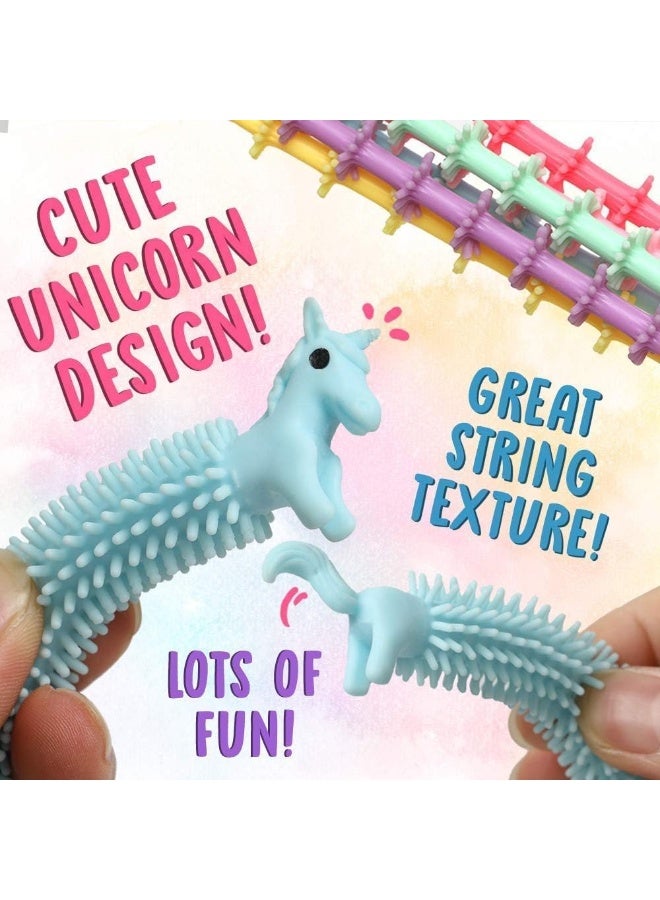 ECVV 6 Pcs Sensory Stress Relief and Fidget Therapy Unicorn Stretchy String Toys for Kids and Adults, 6pcs Strings Set Anti Anxiety, Fidgeting, and Relaxing, Best for Boys and Girls(Random Color) - Image 4