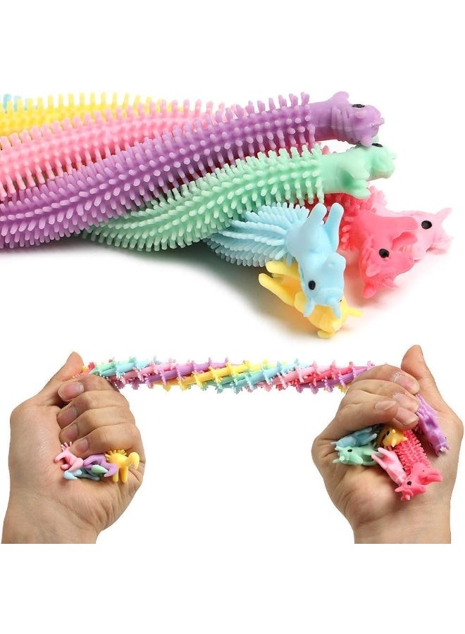 ECVV 6 Pcs Sensory Stress Relief and Fidget Therapy Unicorn Stretchy String Toys for Kids and Adults, 6pcs Strings Set Anti Anxiety, Fidgeting, and Relaxing, Best for Boys and Girls(Random Color) - Image 1