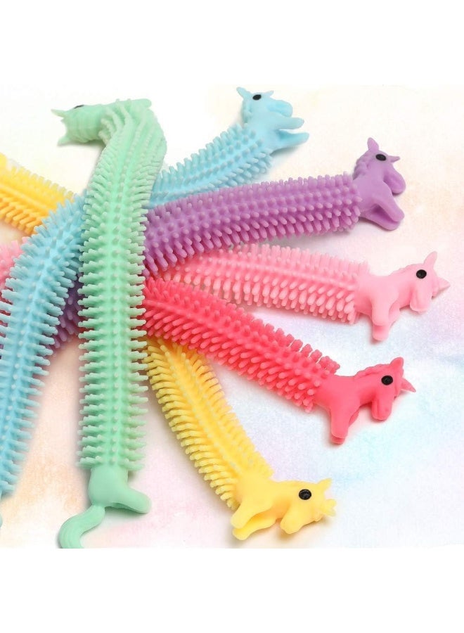 ECVV 6 Pcs Sensory Stress Relief and Fidget Therapy Unicorn Stretchy String Toys for Kids and Adults, 6pcs Strings Set Anti Anxiety, Fidgeting, and Relaxing, Best for Boys and Girls(Random Color) - Image 3