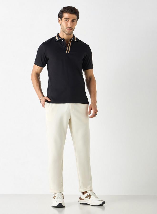 ايكونيك تيشيرت بولو بقصة عادية وأكمام قصيرة من آيكونيك - Image 2