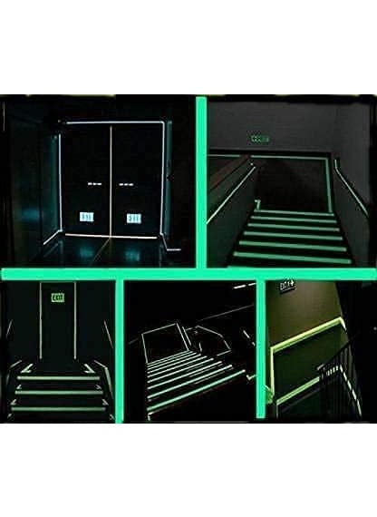 ART RANGER Art Ranger Glow in The Dark Tape Night Glow Radium Sticker 10 mm x 3 Meters Pack Of 1 Transparent  - Image 5