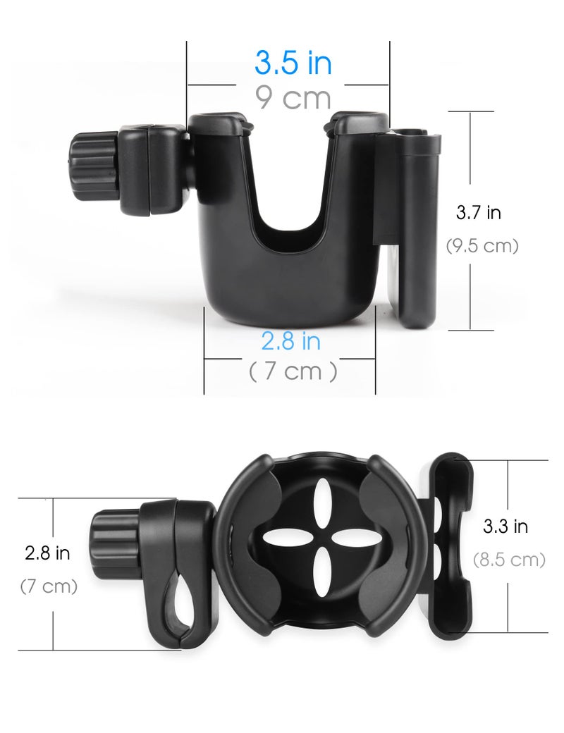 Mr.Power Mic Stand Cup Holder with Phone Holder, Universal 2-in-1 Bottle Holder for Music Stand, Boom - Image 3