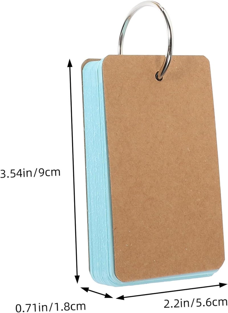 50 Sheets Pink Index Cards Ring Notebook Diy Flash Cards for Study Vintage Material - Image 2