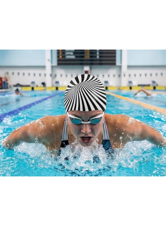 Flexible and comfortable swimming cap – a protective hair hat with a secure design suitable for training and everyday swimming. - Image 2