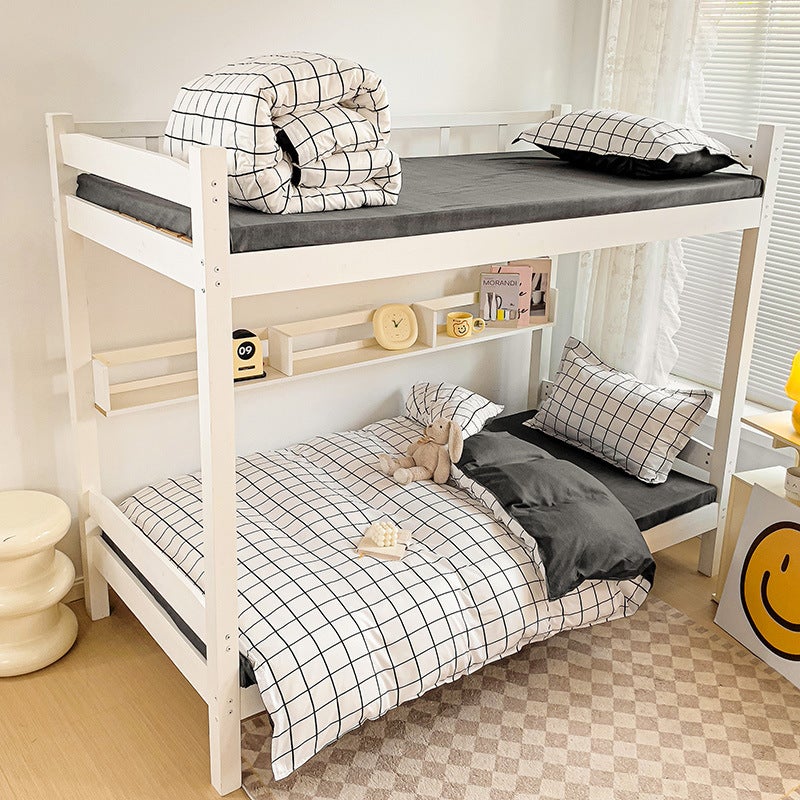 Modern Simple Ins Style Four-Piece Set Washable Non-Pilling Unit Student Dormitory Three-Piece Set One-Piece Delivery - Image 2