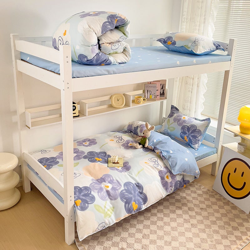 Modern Simple Ins Style Four-Piece Set Washable Non-Pilling Unit Student Dormitory Three-Piece Set One-Piece Delivery - Image 1