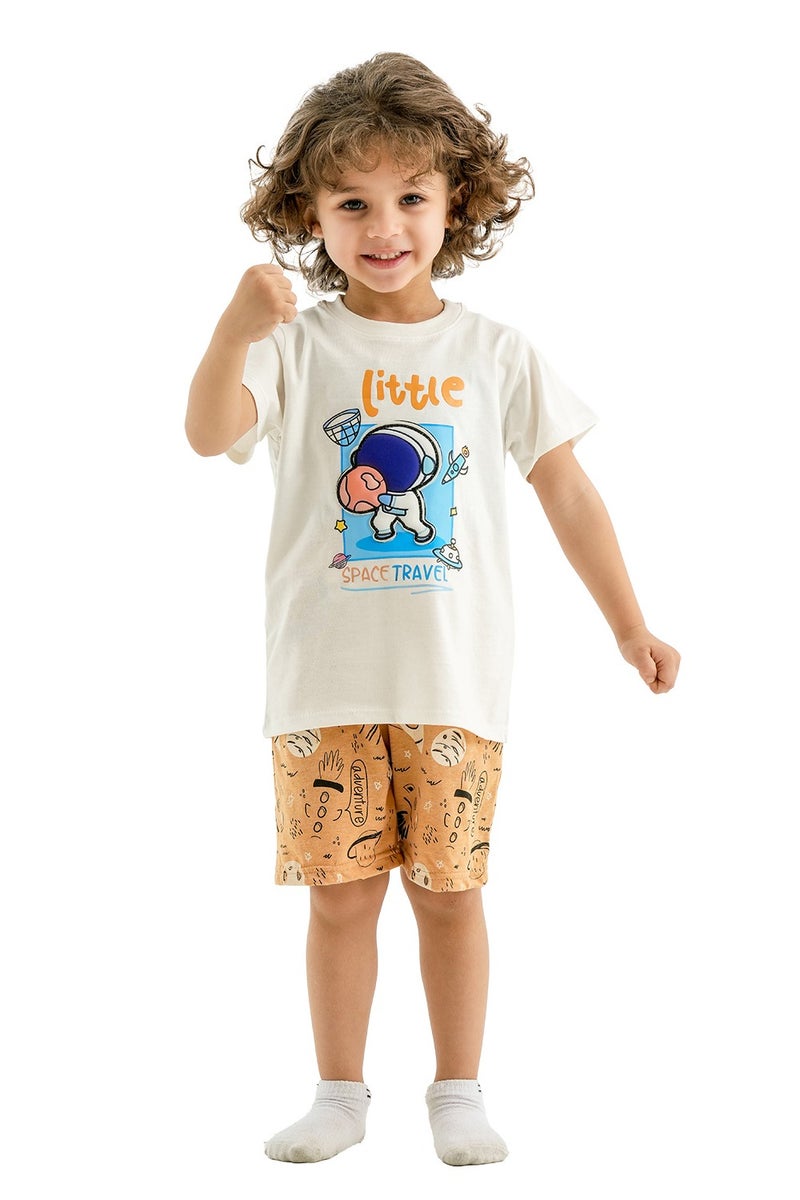 JOCKEY Boy Spaceman Basketball Printed Summer Shorts Set
