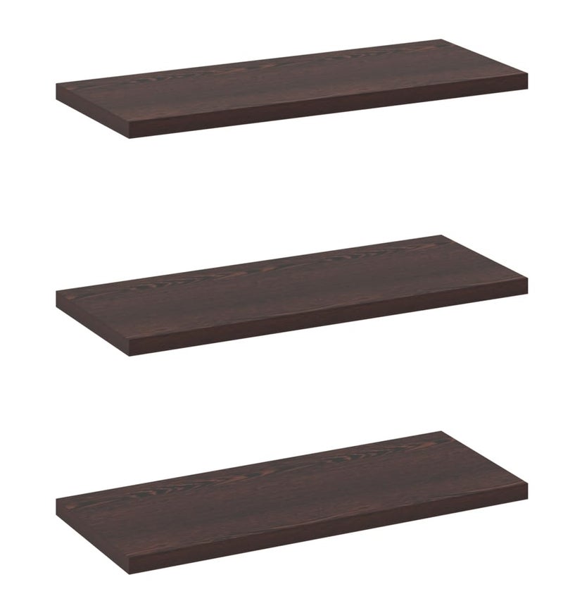 Captiver Wooden Wall Mount Decor Display Shelves Shelf Racks Tier 3 (12X30 CM,Wenge) Multipurpose Self - Image 1