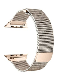 Milanese Loop Stainless Steel Bracelet Strap Band With Magnet For Apple Smart Watch 38Mm Gold
