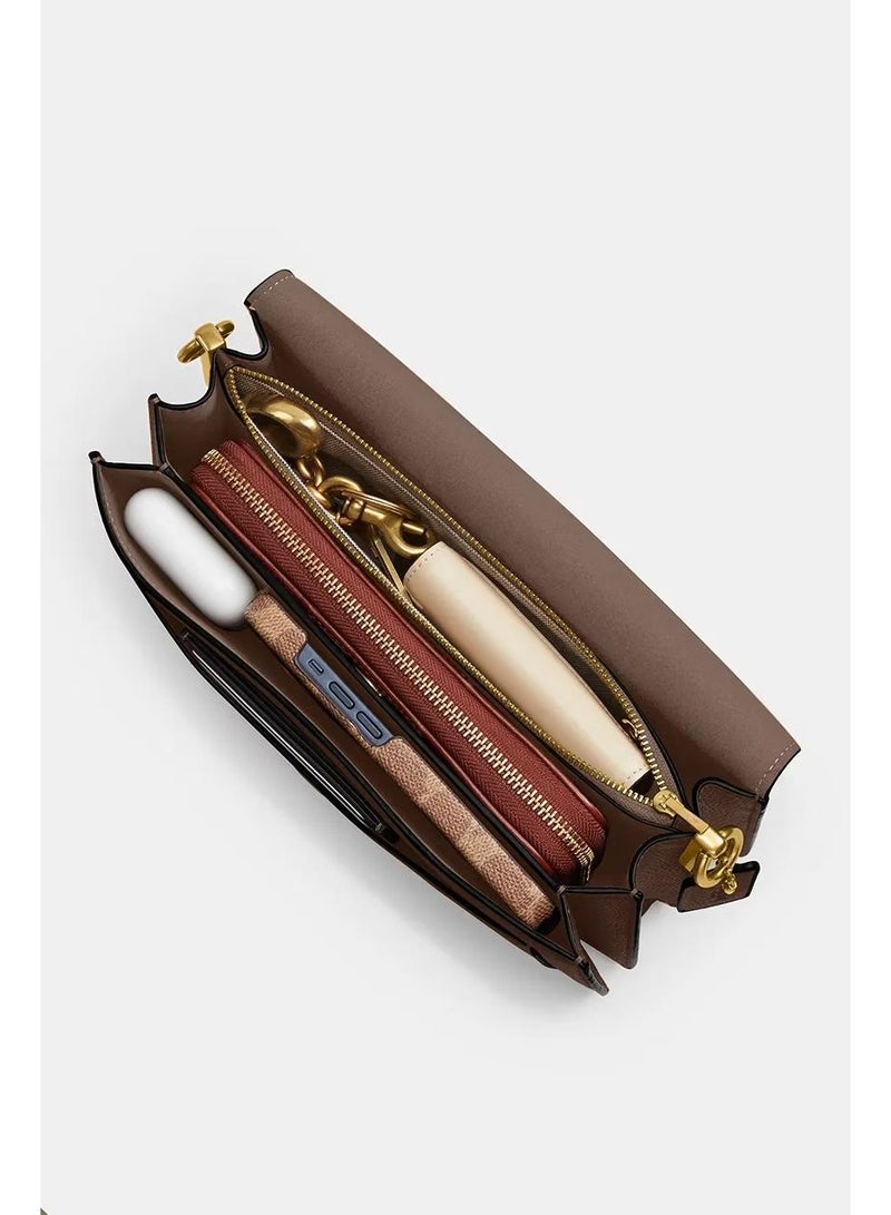 Women's Mixed Leather Shoulder Bag 26 Crossbody Bag - Image 4