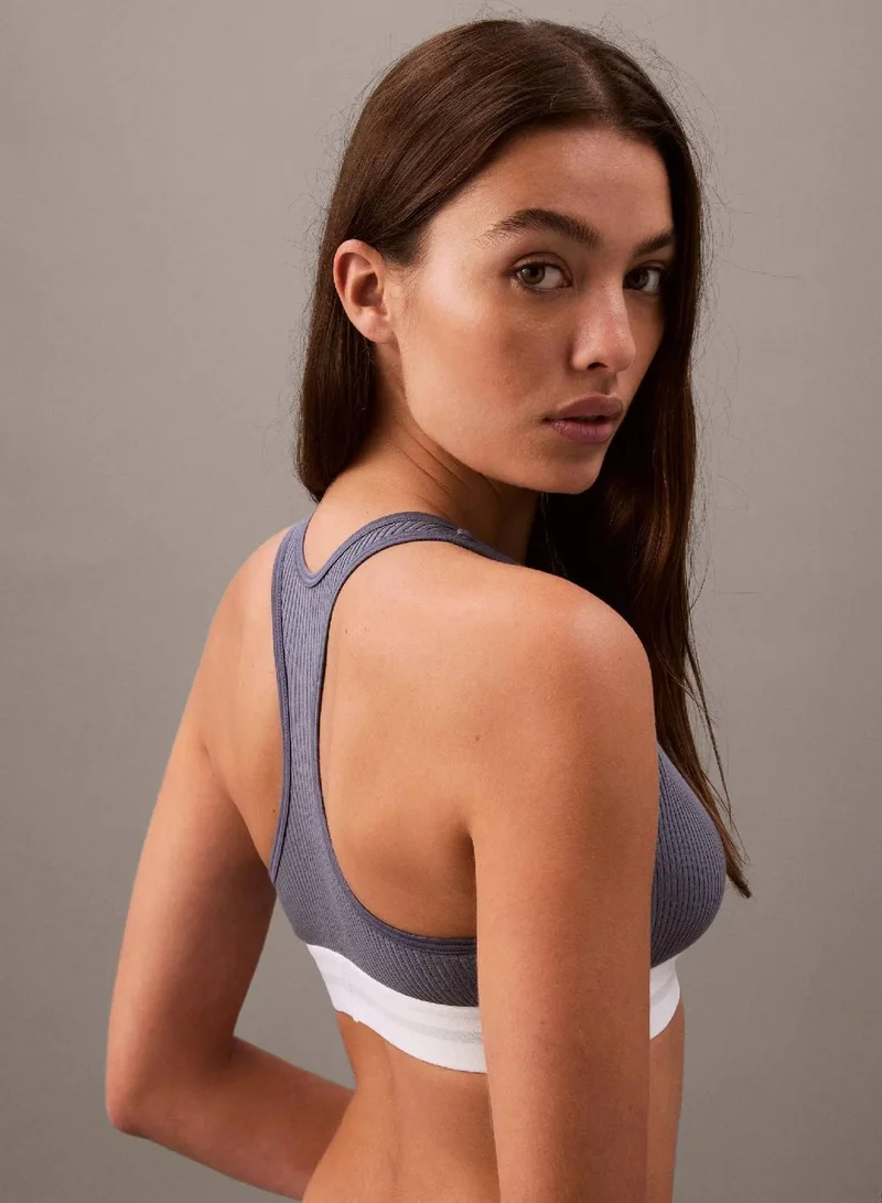 Calvin Klein Grisaille Bralette - Cotton Modal Rib for Women | Best Price UAE