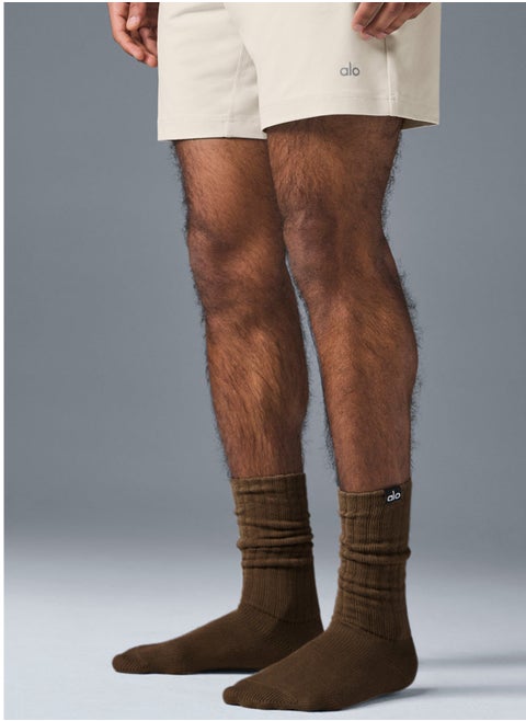 alo socks are soft, breathable, knitted, versatile for sports, and can be stacked in one piece