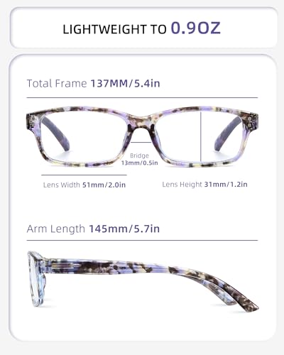 JOLISU Reading Glasses for Women Men - 5 Pack Ladies Fashion Readers Computer Eyeglasses W/Spring Hinge - Blue Light Blocking Reading Glasses Anti Eyestrain 1.5 - Image 2