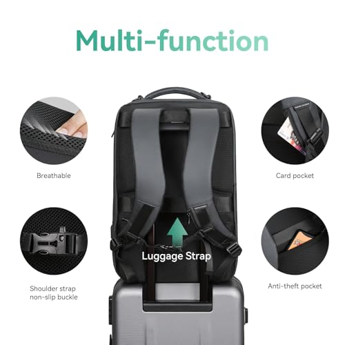 MARK RYDEN Business Backpack for Men, Waterproof High Tech Backpack with Sport Car Shape Design and USB Charging Port, Travel Laptop Backpack Fits 17.3 Inch Notebook - Image 4