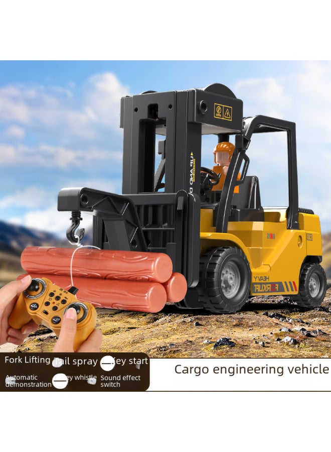 إسكدنيا رافعة شوكية بجهاز تحكم عن بعد 2.4 جرام، 11 اتجاهًا، رافعة رذاذ موسيقى خفيفة، لعبة أطفال هندسية - اللون: QH207-2D رافعة شوكية للتحكم عن بعد - النسبة: العبوة 3: 】 - Image 4