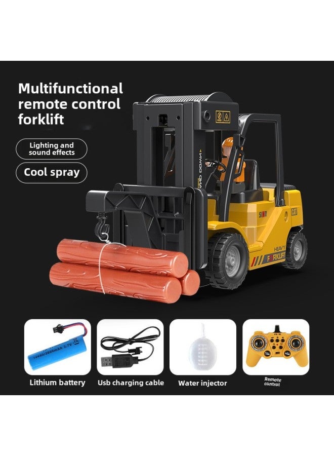 إسكدنيا رافعة شوكية بجهاز تحكم عن بعد 2.4 جرام، 11 اتجاهًا، رافعة رذاذ موسيقى خفيفة، لعبة أطفال هندسية - اللون: QH207-2D رافعة شوكية للتحكم عن بعد - النسبة: العبوة 3: 】 - Image 1