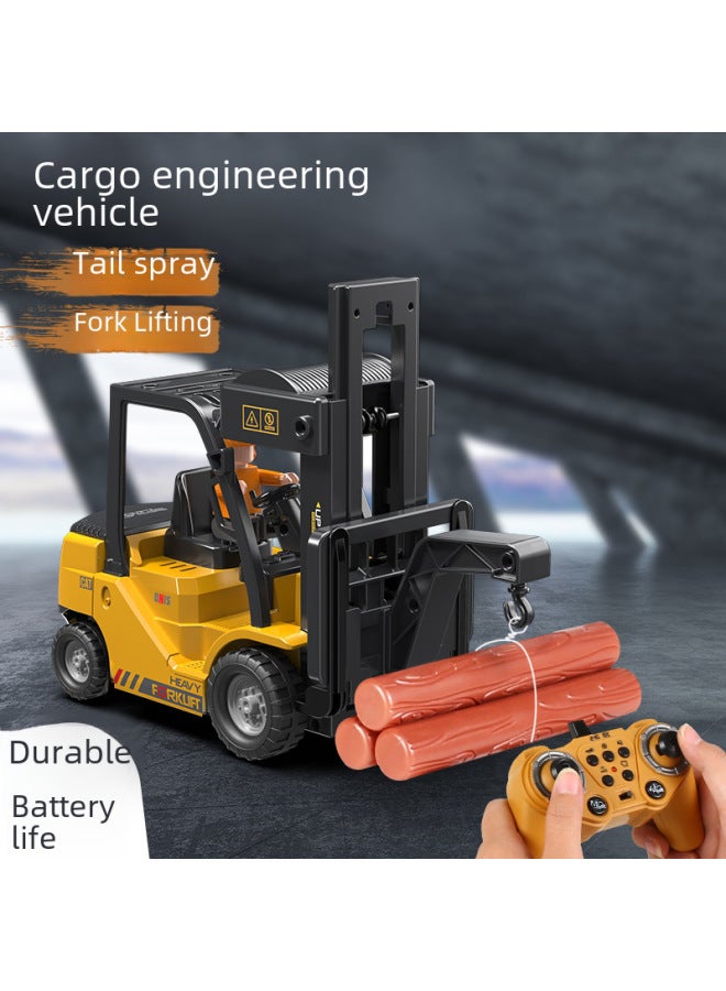 إسكدنيا رافعة شوكية بجهاز تحكم عن بعد 2.4 جرام، 11 اتجاهًا، رافعة رذاذ موسيقى خفيفة، لعبة أطفال هندسية - اللون: QH207-2D رافعة شوكية للتحكم عن بعد - النسبة: العبوة 3: 】 - Image 2