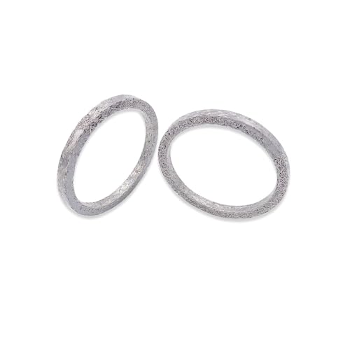 Dasen Exhaust Gasket Steel Mesh Style Crush Seal Exhaust Port Gasket Kits Compatible with Harley Big Twin and Sportster XL 1984-2024 Replace for 17048-98 2PCS - Image 5