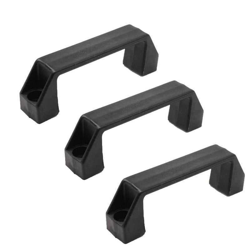 XMHF 3Pcs Plastic Grab Handle Door Handle 8mm Mounting Hole for Entry Door Assist Bar RV Black