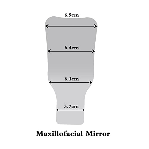 Angzhili 1 Piece Dental Anti-Fog Photography Mirrors,2 Sided Fog Free Intraoral Photography Mirror,Stainless Steel Occlusal Mirror (L maxillofacial mirror) - Image 2