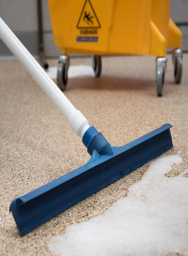 SPARTA 3656714 Plastic Floor Squeegee, Shower Squeegee, Heavy Duty Squeegee With Rubber Blade For Windows, Glass, Shower Doors, Floors, Windshields, 20 Inches, Blue - Image 2