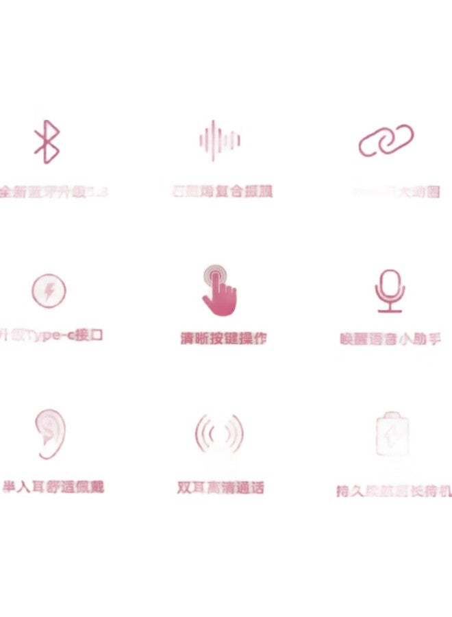 SOAIY X8 Wireless Bluetooth Headphones, Neckband-Style Running Sports Music Earphones, Semi-In Long Battery Life, Compatible With Apple, Android, Huawei Phones, Rose Gold - Image 1