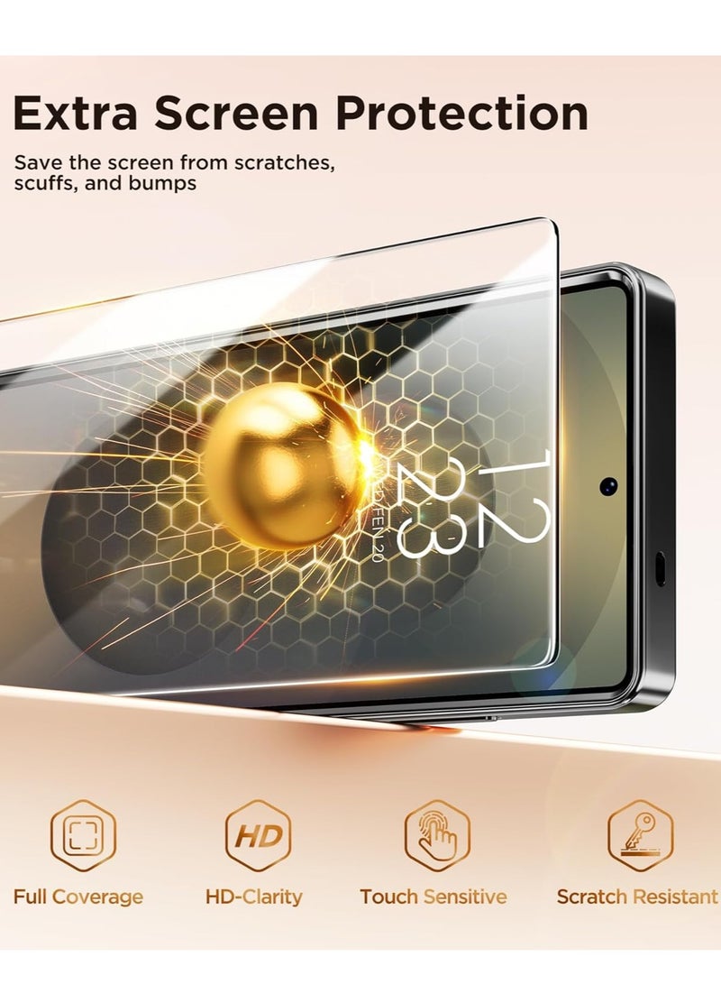 BORTONY Samsung Galaxy S25 Ultra Case Cover Magnetic with Magsafe Support Wireless Charging Cover with Screen Protector Full HD Clear Glass for Galaxy S25 Ultra 6.9 Inch - Image 4