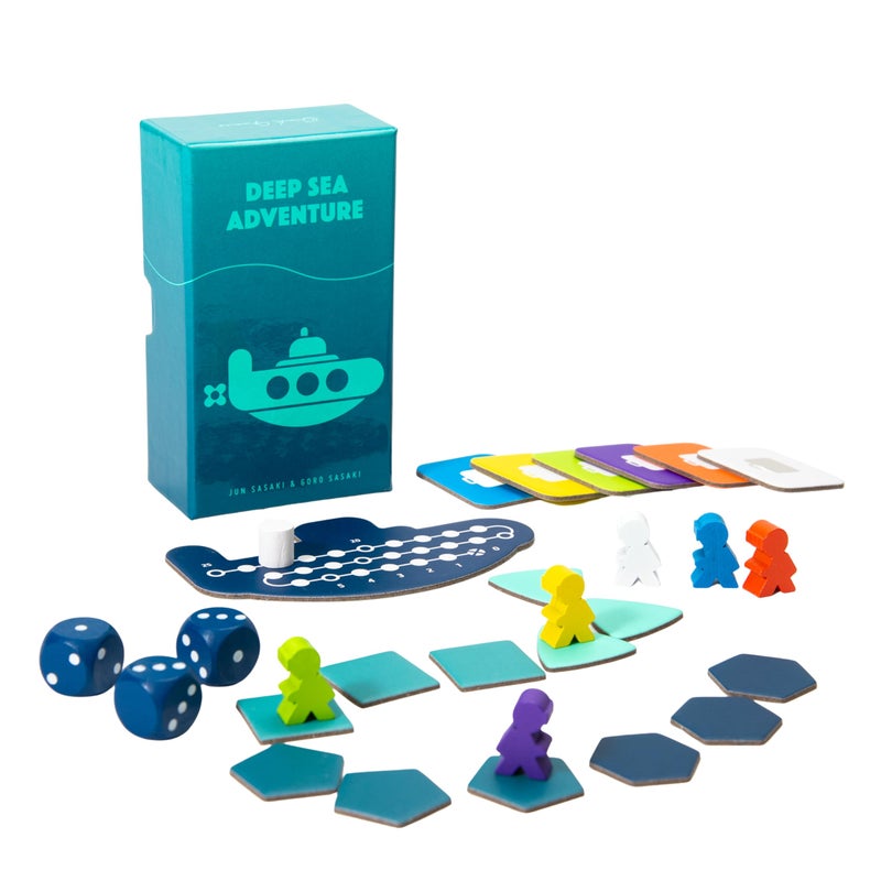 Oink Games Deep Sea Adventure Boost PushYourLuck Family Board Game 26 Players Ages 8 Portable TravelFriendly Edition with Strategic Ocean Treasure Hunt and Replayability - Image 3