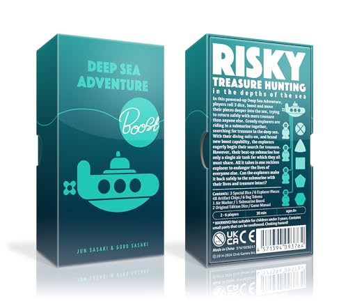 Oink Games Deep Sea Adventure Boost PushYourLuck Family Board Game 26 Players Ages 8 Portable TravelFriendly Edition with Strategic Ocean Treasure Hunt and Replayability - Image 5