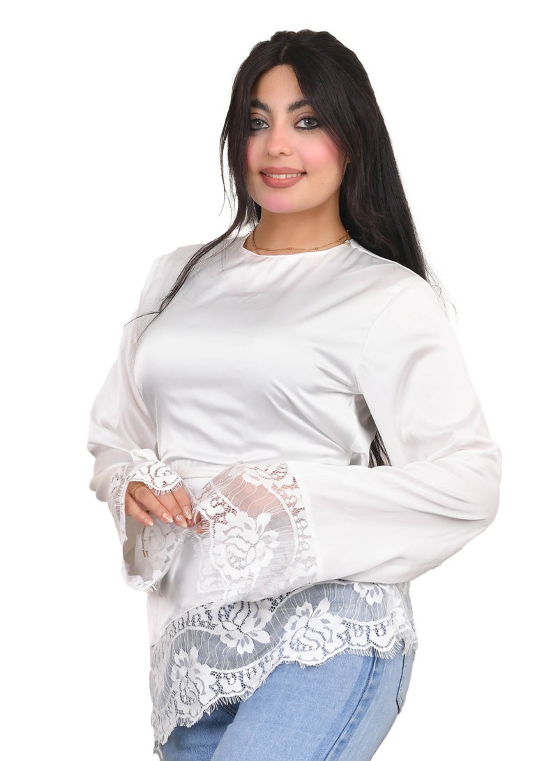 بلوزه دانتيل ستان - Image 4