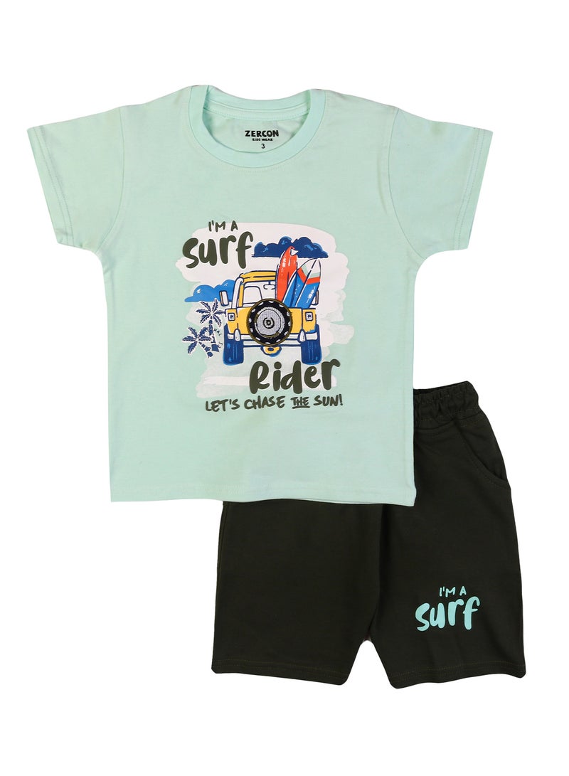 Zercon Summer Pajama Set for Boys - Summer Set for Boys - Image 1