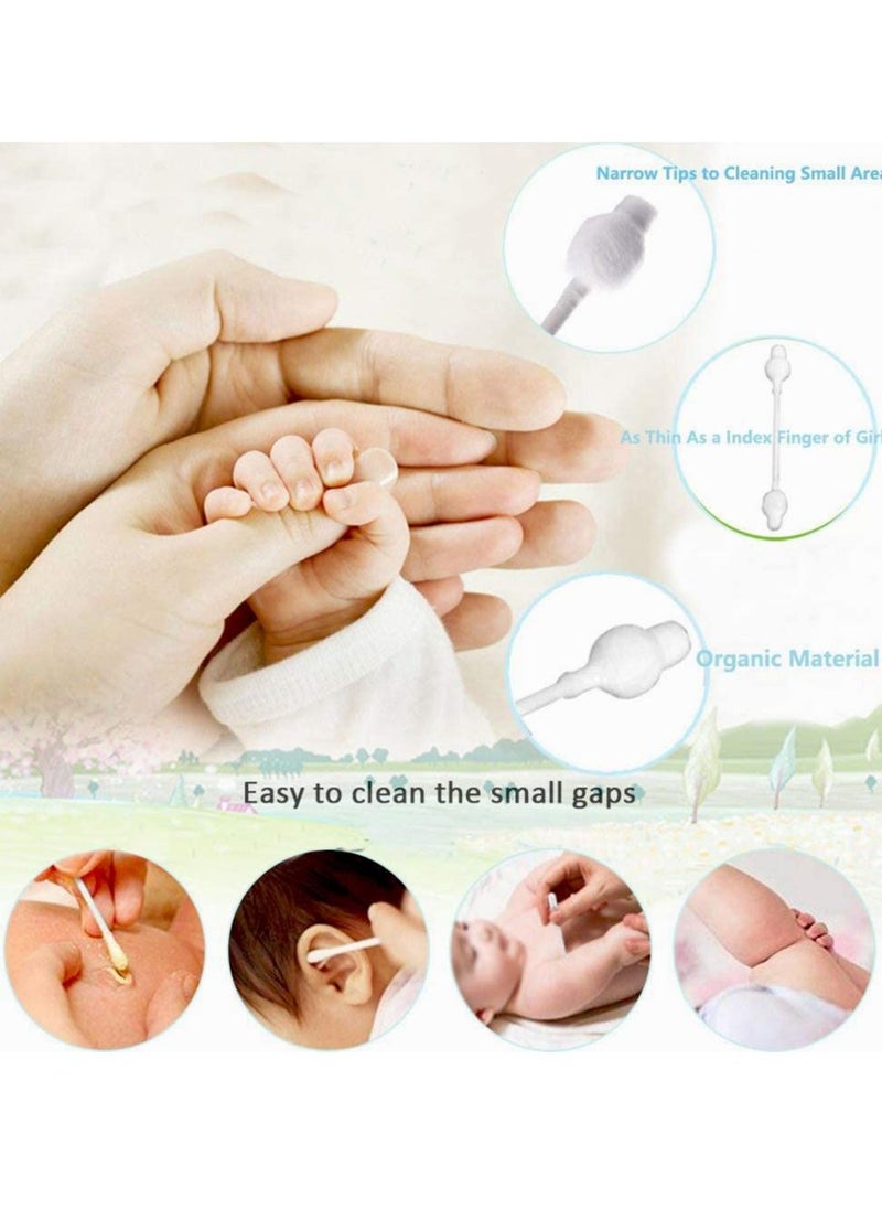 General - Baby Cotton Swabs, Organic Fragrance and Chlorine-Free Kids Safety Swabs, 100% Biodegradable Gentle Baby Qtips, Hypoallergenic Children Cotton Buds 65 sticks - Image 1