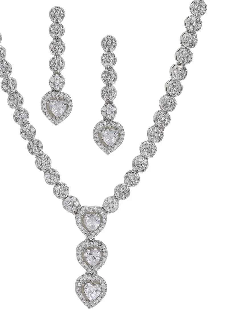 Priyaasi Sterling AD-Studded Jewellery Set
