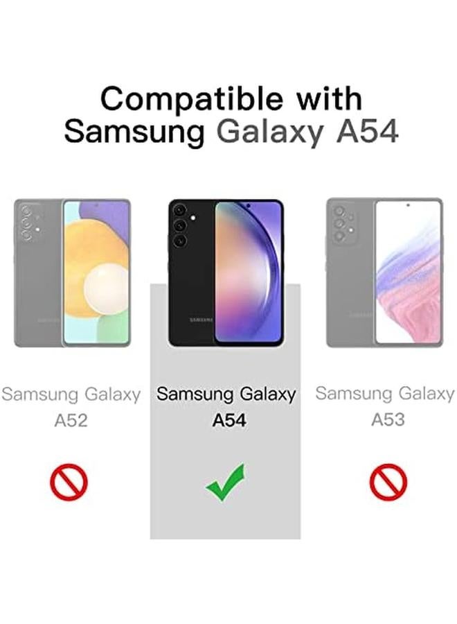 جي تيك واقي شاشة لهاتف سامسونج جالاكسي A54 5G مقاس 6.4 بوصة 9H زجاج مقوى مضاد للخدش عالي الوضوح، عبوة من 3 قطع - Image 3