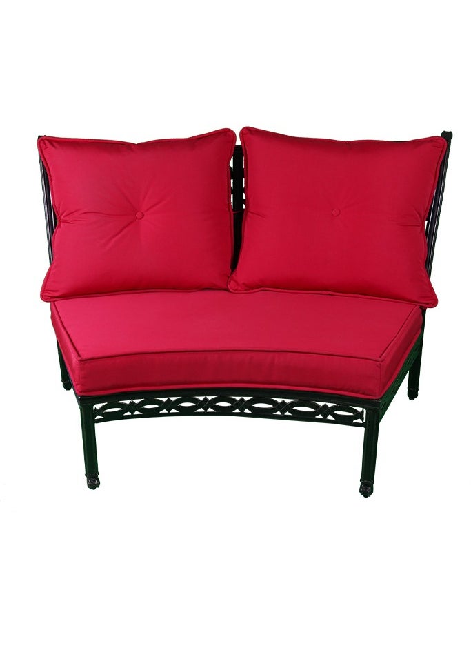 Schondor Furniture - Puff | Semi Round Double | Outdoor Furniture | Made in Aluminum Cast | Patio | Garden | Backyard - Image 1