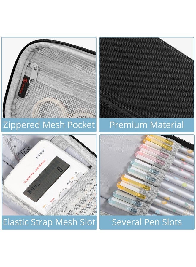 FINPAC Pencil Case, Large Capacity Pencil Box, Pen Pouch Stationery Storage Organizer For Women Men Senior, Pen Bag Office Supply, Don'T Touch - Image 3
