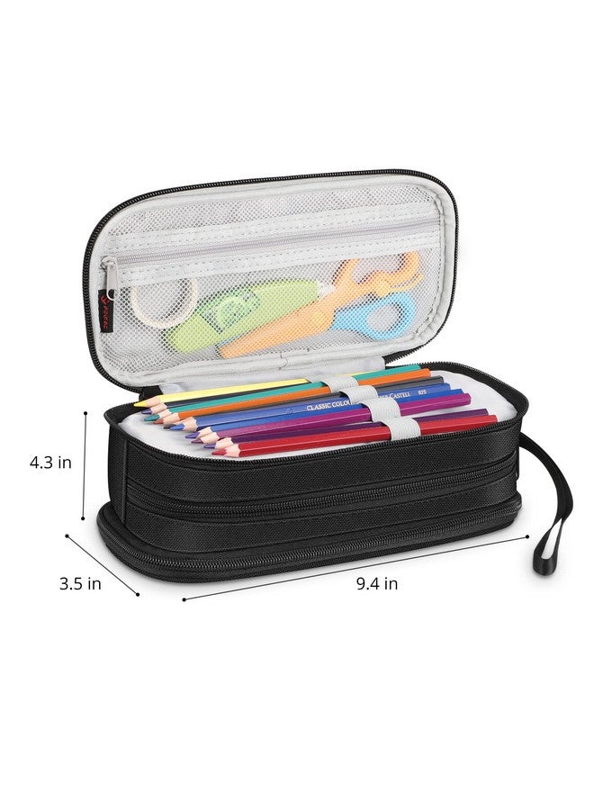 FINPAC Pencil Case, Large Capacity Pencil Box, Pen Pouch Stationery Storage Organizer For Women Men Senior, Pen Bag Office Supply, Don'T Touch - Image 5