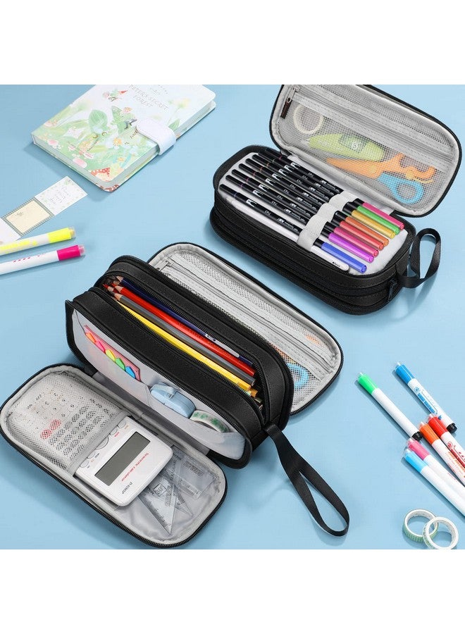 FINPAC Pencil Case, Large Capacity Pencil Box, Pen Pouch Stationery Storage Organizer For Women Men Senior, Pen Bag Office Supply, Don'T Touch - Image 2