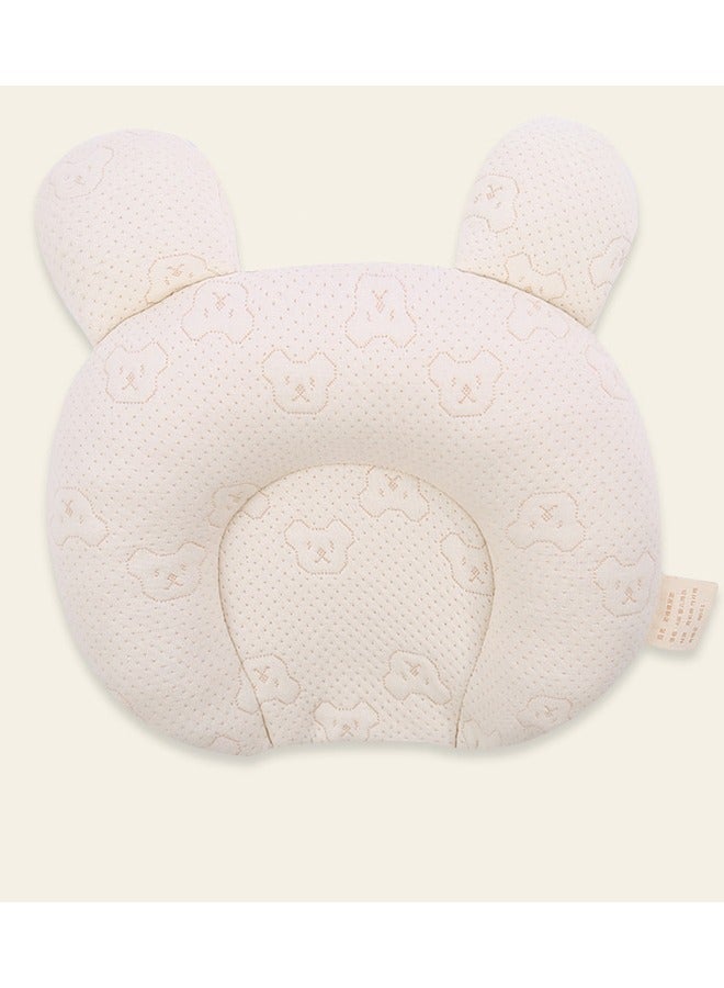 Head Shaping Pillow for Newborn Baby Soft Memory Foam Cushion Nursing Beige - Image 2