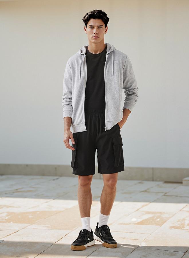 كابا شورت كارجو بطبعة شعار كابا مع خصر مطاطي - Image 2