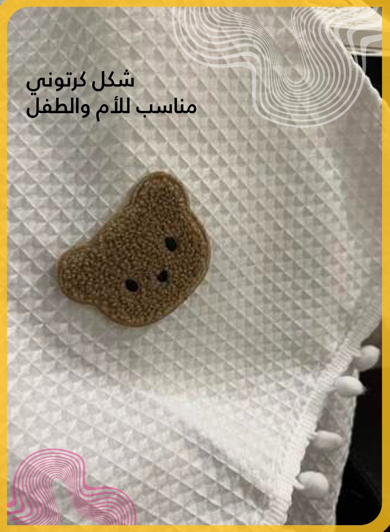 شي آند ليتل ستائر شمسية لسيارة للنوافذ الجانبية، ستائر نوافذ السيارة للأطفال والرضع، ستائر شمسية جانبية للسيارة، ستائر السيارة المثالية للنوافذ الأمامية (دب) - Image 3