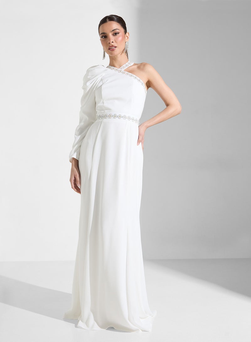 ايرا فستان سهرة بكتف واحد - Image 1